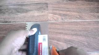 How to Cut Vinyl Tile [upl. by Angelita]