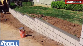 How to Build a Retaining Block Wall [upl. by Akirej]