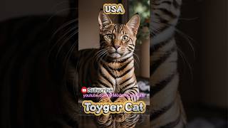 Toyger cat is a breed renowned for its distinctive tigerlike appearance complete with bold stripes [upl. by Annasus]