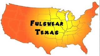 How to Say or Pronounce USA Cities — Fulshear Texas [upl. by Annaehs]