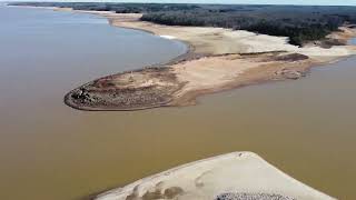 Drone Flight around Sardis Lake Mississippi [upl. by Nolat]