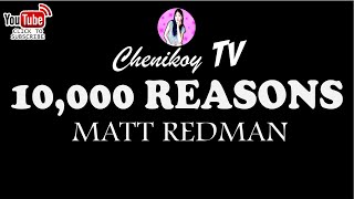 10000 REASONS BY MATT REDMAN VIDEOKE [upl. by Eulalia954]