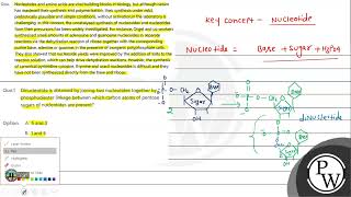 Nucleotides and amino acids are vital building blocks in biology but although nature has master [upl. by Panaggio]