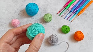 Gifts in 10 minutes Great idea from leftover yarn Crochet [upl. by Anoyk109]