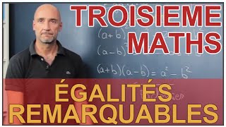 Les égalités remarquables  Maths 3e  Les Bons Profs [upl. by Ttessil464]