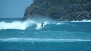 Surfing at Hull Bay US Virgin Islands [upl. by Terhune]