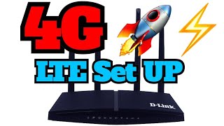 How to Setup DLink 4G LTE router in 1 Minute [upl. by Ahsenra358]