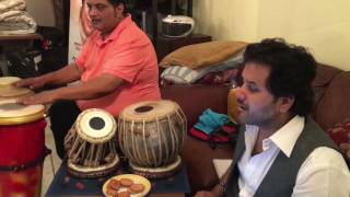 rehearsing Panchamdas most beautiful creation Tumne Mujhe Dekha । his music room with Javed Ali [upl. by Yhtrod973]