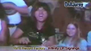 Journey with Steve Perry Signing Autographs 1978 [upl. by Ibson]