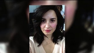 Demi Lovato Shares MakeUp Free Snap [upl. by Aikem]