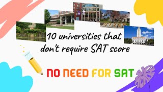 10 universities that dont require SAT score جامعات لا تطلب السات [upl. by Trepur392]