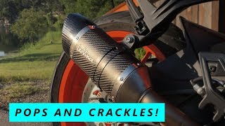 The BEST Exhaust for the KTM RC390 [upl. by Yrdnal937]