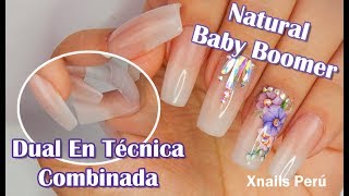 👉 Aprende a realizar Uñas Acrilicas NATURAL Baby Boomer ❤️ Con Moldes Dual en Técnica Combinada [upl. by Idok]