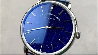 A Lange amp Sohne Saxonia Thin Copper Blue 205086 Watch Review [upl. by Allbee]