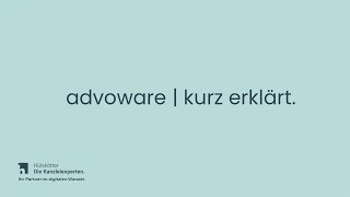 advoware kurz erklärt  Prozesse automatisieren [upl. by Lokkin130]