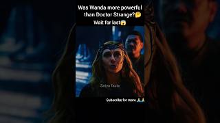 kya wanda doctor strange se jyada powerful thi🤔 WhatsApp statusmovie hollywood marvel shorts [upl. by Eitsyrk]