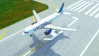 ✈️ United Airlines Nails the Landing at Antonio B Won Pat Intl Airport Guam [upl. by Farlay562]