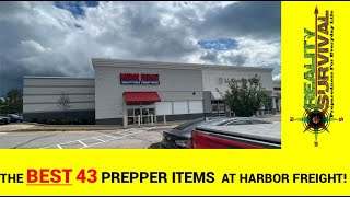 The Best 43 Prepper Items At Harbor Freight [upl. by Claudina724]