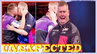 quotDaryl Gurney and Ricky Evans Unforgettable Kiss in PDC Darts Showdown at Ally Pallyquot [upl. by Aihsoek]