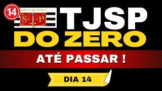 Cronograma de Estudos Dia 14  Concurso Escrevente TJSP Como estudar por Questões [upl. by Bihas]