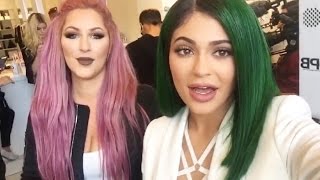 KYLIE JENNER LIP KIT LAUNCH PARTY SNAPCHAT VIDEOS FULL [upl. by Nehtanhoj231]