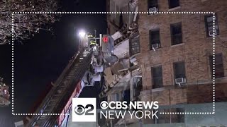 Witnesses describe frightening moments when building partially collapsed in Bronx [upl. by Ailen]