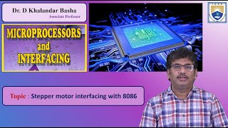 Stepper motor interfacing with 8086 by Dr D Khalandar Basha [upl. by Inod]