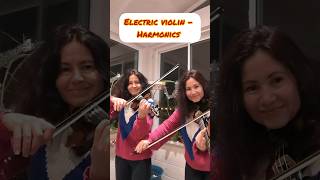 Electric violin  harmonics vs regular tones shorts [upl. by Gil]