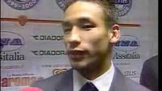 中田英寿 Hidetoshi Nakata AS Roma vs Fiorentina highlights [upl. by Tjaden]