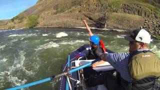 Deschutes River Oak Springs Rapids Class IV April 17 2016 [upl. by Ridinger]