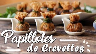 Papillotes de Crevettes  Le Riz Jaune [upl. by Ellienad]