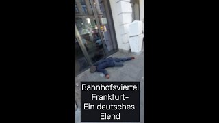 Der Slum im Frankfurter Bahnhofsviertel Am Ende der Reportage wird der Reporter attackiert [upl. by Strain]