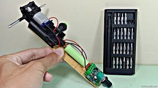 PROJECT OF HOMEASSEMBLED ELECTRIC SCREWDRIVER MACHINE USING DC MOTOR AND DIMMER [upl. by Eisenberg836]