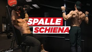 Allenamento SPALLE e SCHIENA pre campionato di Natural Bodybuilding [upl. by Latreshia]