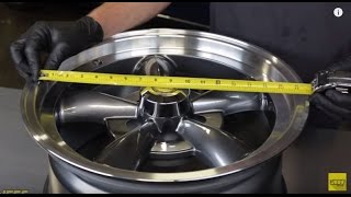 How To Measure Wheel Size and Fitment Diameter Offset Backspacing Width Bolt Pattern Lug Nuts [upl. by Eeliram319]