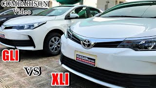 Toyota Corolla Gli 2020 Vs Toyota Corolla Xli 2020 Side By Side Comparison [upl. by Dall]