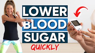 Exercise to Lower Blood Sugar Quickly  5 Minute Routine [upl. by Augustus]