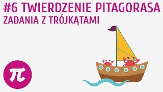 Twierdzenie Pitagorasa  zadania z trójkątami 6  Twierdzenie Pitagorasa [upl. by Yenitsed]