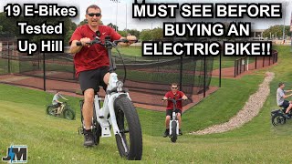 19 Different Ebikes Tested Uphill  See Which Ebike Has the most power [upl. by Eeclehc]