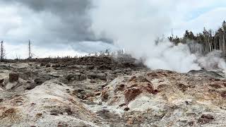 Steamboat Geyser in Yellowstone National Park [upl. by Birk]