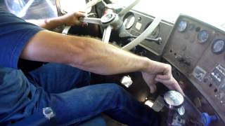 Shifting Gears in the Mack Superliner Lowboy [upl. by Adiarf914]