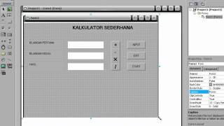 Kalkulator Sederhana menggunakan Visual Basic 60 [upl. by Rutter]