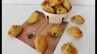 Madeleines salées au pesto [upl. by Eenafit]