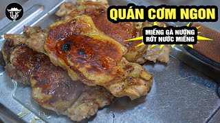 GÀ NƯỚNG RỚT NƯỚC MIẾNG TẠI QUÁN CƠM NGON ĐỦ MÓN hanoifood [upl. by Enirahtac]