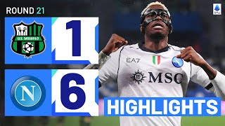 SASSUOLONAPOLI 16  HIGHLIGHTS  Osimhen Completes Superb HatTrick  Serie A 202324 [upl. by Kiyohara]