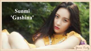 Sunmi 선미  Gashina 가시나 Easy Lyrics [upl. by Dera]