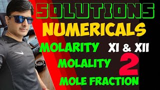 MOLARITYMOLALITY MOLARITY NUMERICALS CONCENTRATION OF SOLUTION NUMERICALSSOLUTIONS XII NUMERICAL [upl. by Salangia]