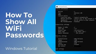 How To Show All WiFi Passwords in 1 Minute Easy and Free [upl. by Elcarim]