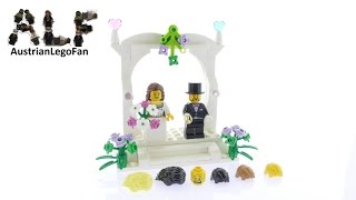 Lego Seasonal 40165 Minifigure Wedding Favour Set  Lego Speed Build Review [upl. by Hardman690]