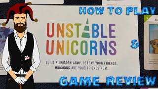 How to Play Unstable Unicorns amp Game Review [upl. by Nobe]